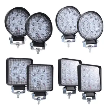 

90W 140W 160W LED Round Square Lights Off-road Bulb Lamp Light Fog Lighting Exterior For Jeep Cabin/Boat/SUV/Truck