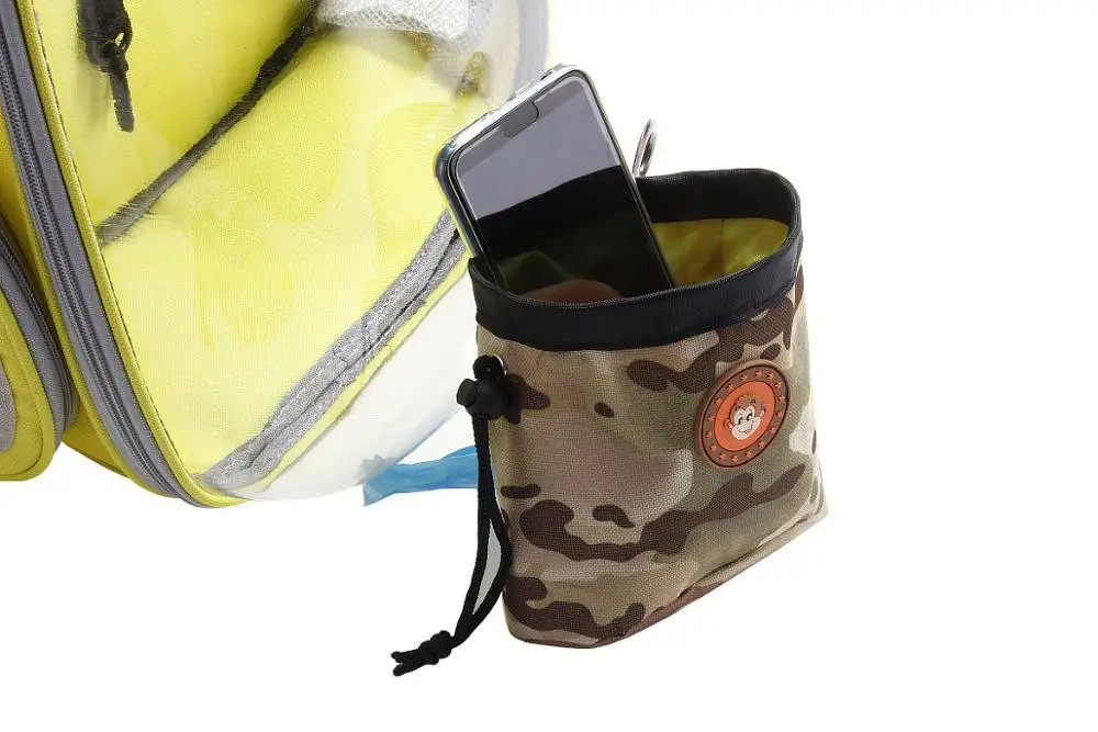 Colorful Camouflage Pet Training Bag Outdoor Dog Snack Reward Bag Multifunctional Mini Pet Hands Free Training Waist Bag Dog