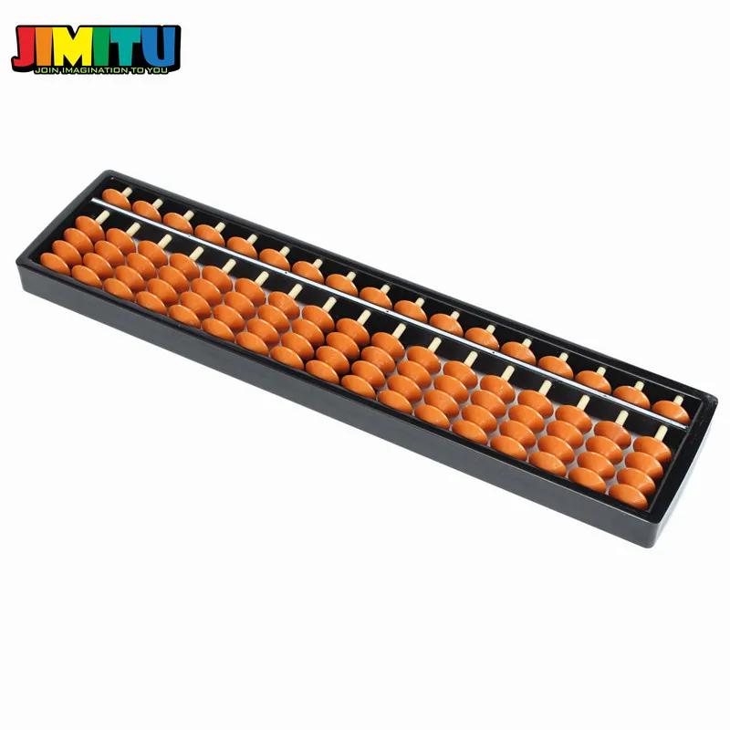 JIMITU ABS нетоксичные материалы пластик Abacus арифметические счеты соробан 17 цифр Дети Математика обучения образовательные вычисления игрушки инструмент