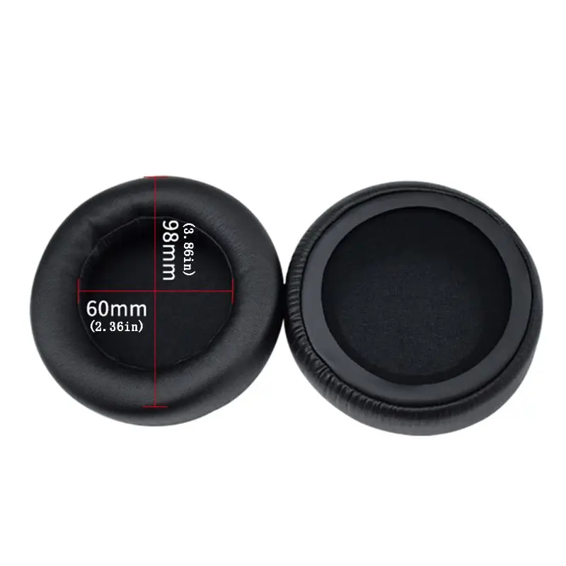 2PCS Leather Earpads Ear Cushion Cover Cup for ATH WS550 ATH WS550IS Headphones