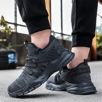 

Comfort Wear-resistant Men's Vulcanize Sneakers Mesh Solid Lightweight Breathable Casual Outdoor Mens Vulcanize Shoes Zapatillas
