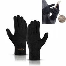 Унисекс спортивные зимние теплые перчатки для бега не поддаваться износу Сенсорный экран Лыжный Спорт Велоспорт перчатки с жесткими защитными вставками, размеры Para большой Trail спортивные перчатки
