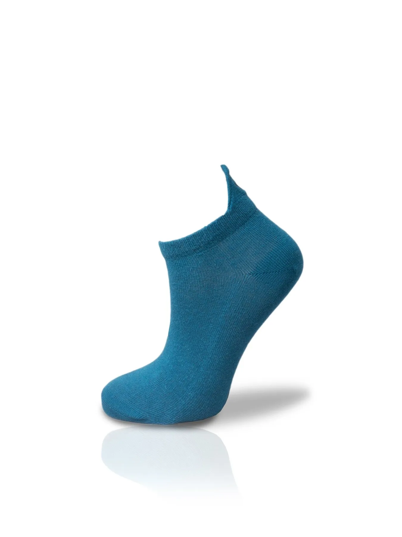 

The Emojil Embroidery Expression Petrol Blue Boat Socks Unisex 36-42
