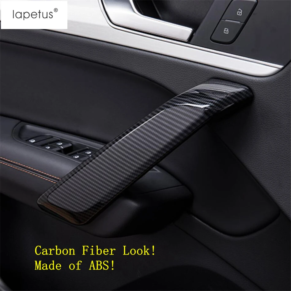 Аксессуары Lapetus, подходят для Audi Q5, внутренняя дверная ручка, подлокотник, Декоративная полоса, Формовочная крышка, комплект, отделка ABS, углеродное волокно