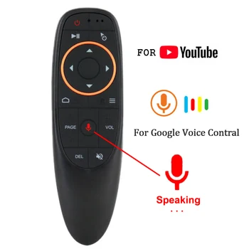 

Backlit G10 Pro Air Mouse Microphone Gyroscope Voice Remote Control Mini Wireless Smart Products For Android TV Box PC