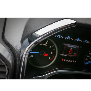 

For Ford F150 2015+ Chrome Dashboard Instrument Strip Cover Accessories