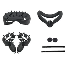 Vr accessorie conjunto espiga capa protetora para oculus quest 2 controlador de toque vr com punho da correia da junta para oculus ques