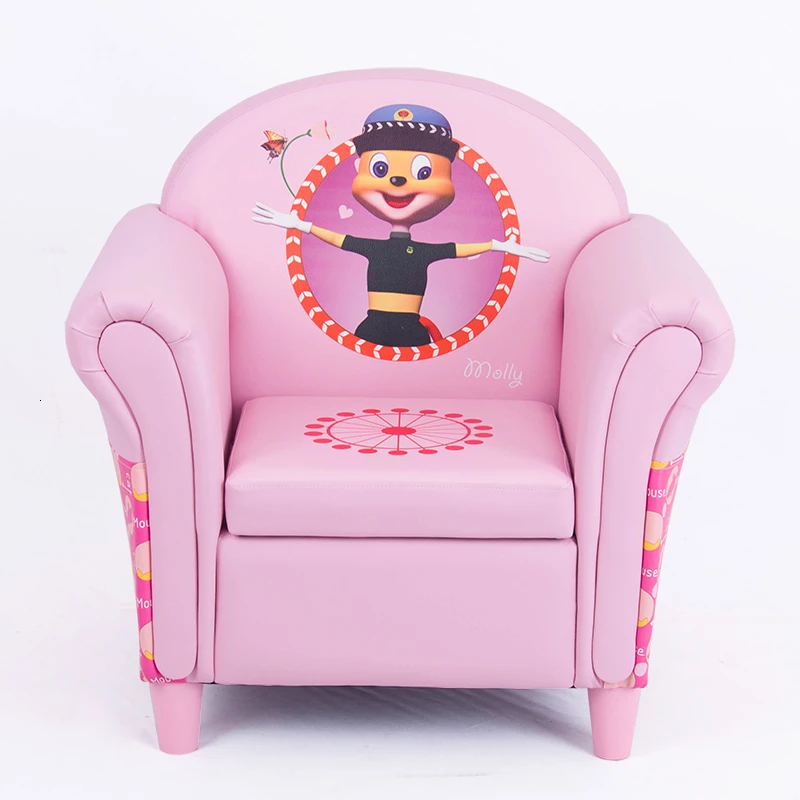 Милая принцесса диван табурет оригинальность мини-диван стул один человек мультфильм ребенок маленький диван розовый детский диван Zitzak Bean Bag