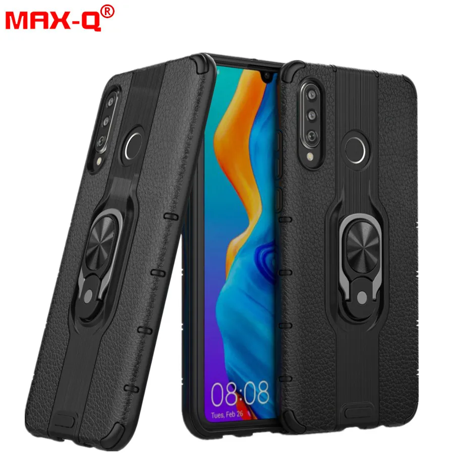 

Luxury Car Holder Magnetic Ring Bracket Phone Case Cover For Huawei P30 lite mate 20x pro nova 4 5i 8x MAX Soft TPU Bumper Cases