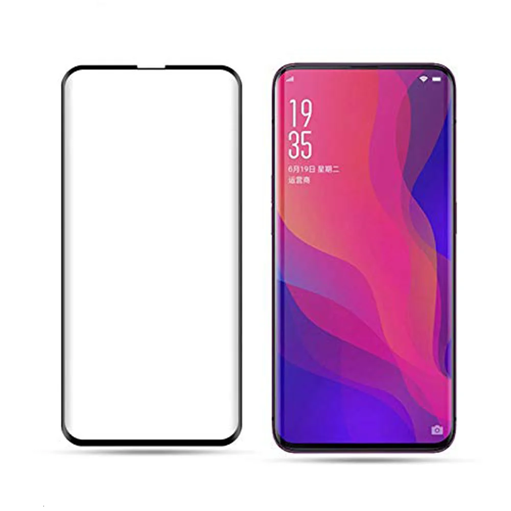 9H твердость полное покрытие 3D закаленное стекло для OPPO FIND X защита экрана