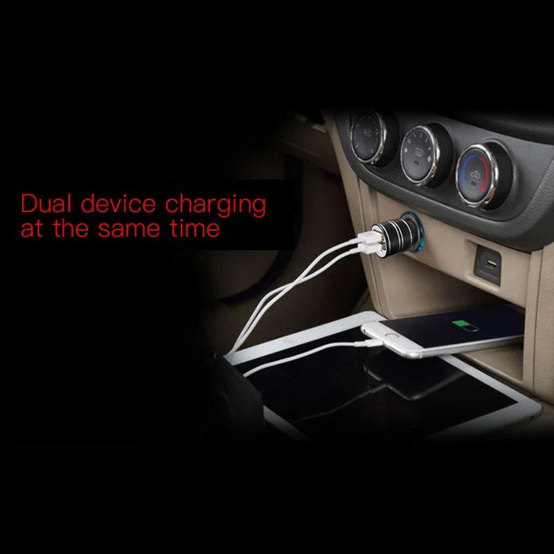 E-ACE Dual USB зарядное устройство для мобильного телефона планшета Универсальное зарядное устройство 1+ 2.1A автомобильное зарядное устройство Автомобильный адаптер зарядного устройства для телефона в автомобиле