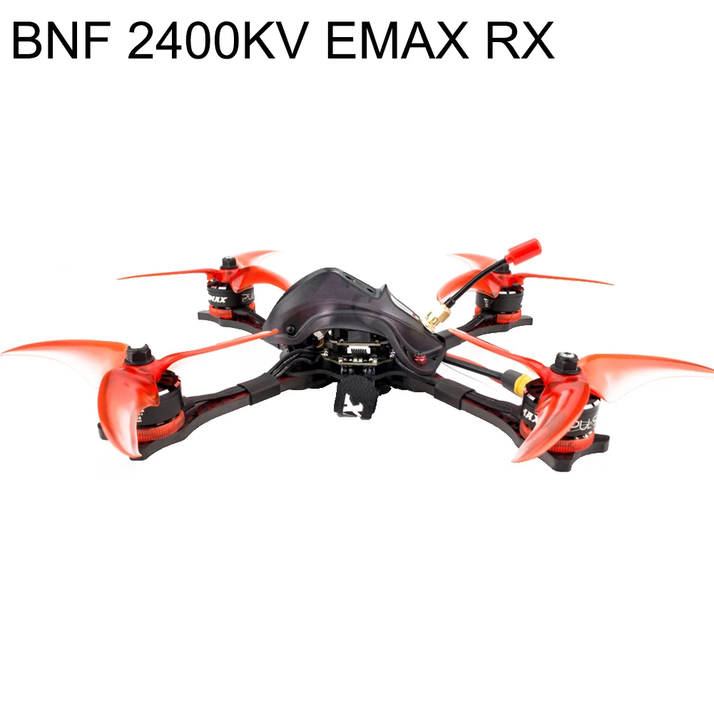 EMAX Hawk 5 Pro FPV камера гоночный пульт дистанционного управления Дрон БНФ Квадрокоптер самолет радиоуправляемая светодиодная машина Детские радиоуправляемые игрушки для подарков - Цвет: BNF 2400KV EMAX RX