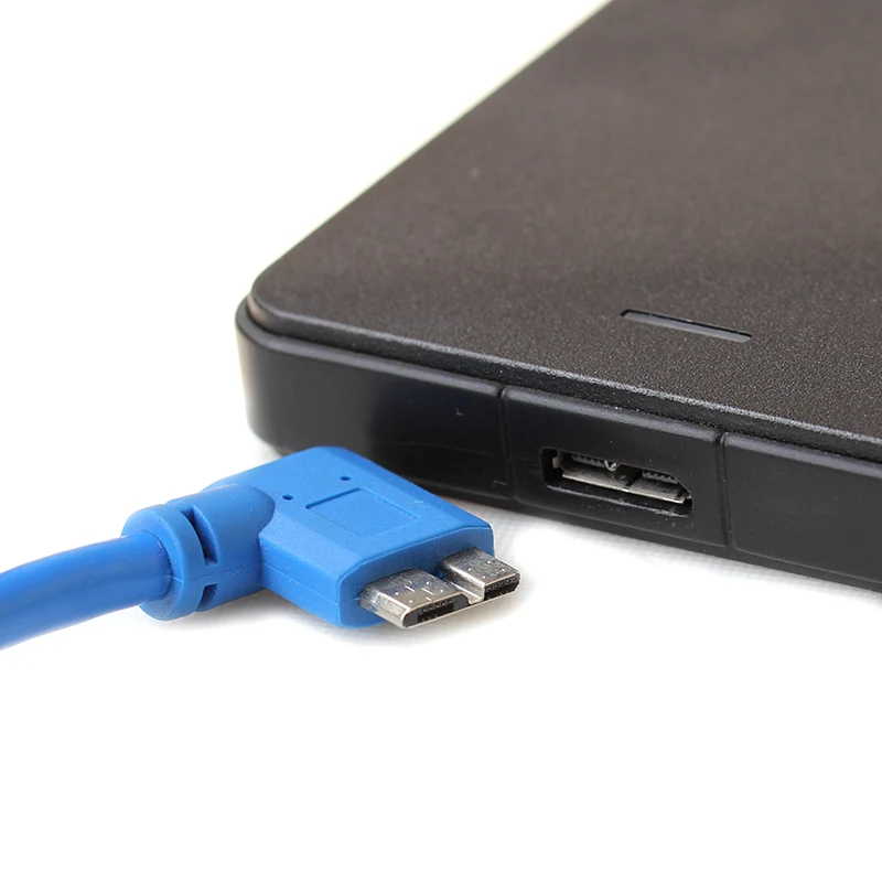 30 см 90 градусов прямоугольный Micro B USB 3,0 Синхронизация данных зарядный короткий кабель для USB3.0 мобильный жесткий диск