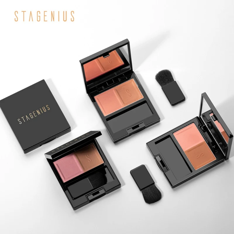 Лицо минеральный пигмент Румяна Пудра, бронзер Cosmestics профессиональная палитра румяна Контурные тени
