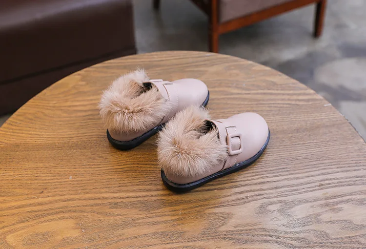 CNFSNJ Lovely Baby girl shoes Children Fashion Baby Girls Sneaker Kids Casual Shoes Flat shoes Soft Antislip Rabbit Fluffy
