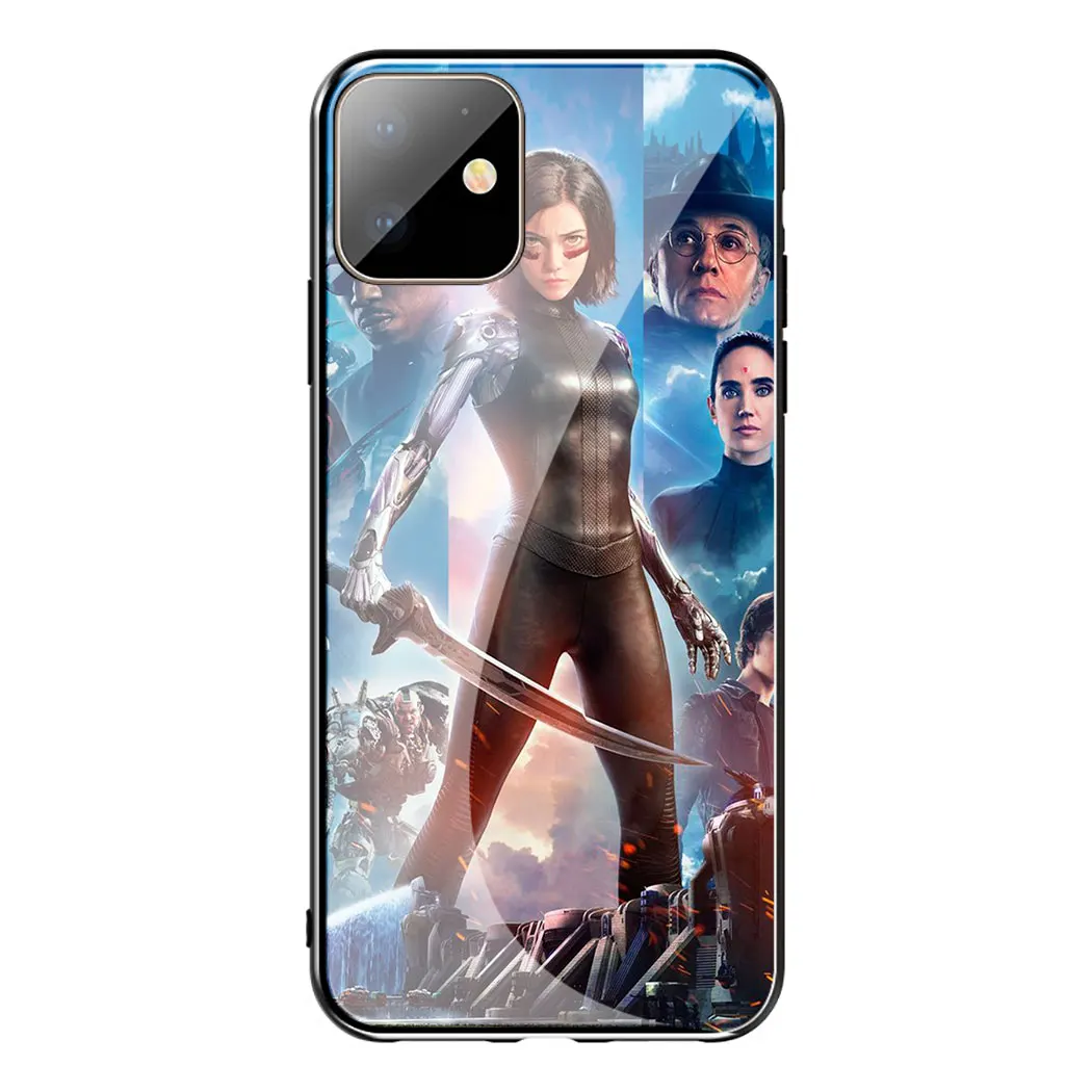 Алита боевой Ангел фильм чехол из закаленного стекла для телефона для Apple iPhone 11 Pro XS Max XR X 8 7 6S Plus 5S SE - Цвет: TG13