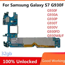 Разблокированная материнская плата для samsung Galaxy S7 G930F G930A G930P G930T G930V G930FD 32 Гб материнская плата Хорошая рабочая материнская плата WI-Fi чипы