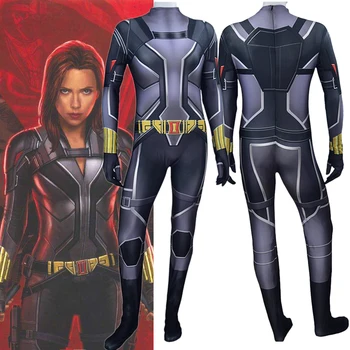 

2020 Superhero Black Widow Cosplay Costume Zentai Natasha Romanoff Bodysuit Adult Kid Unisex One-Piece Battle Suit Jumpsuits New