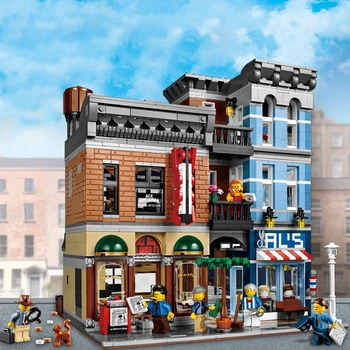 

IN STOCK Creator City Street Detective office Building Blocks Brick Compatible lepinglys 10246 Toys for Children birthday Gift