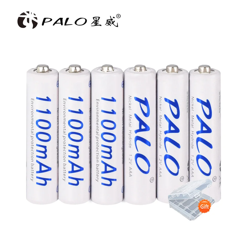 2-16 шт AAA 1100mAh ni-mh аккумуляторная батарея AAA 3A ni mh nimh 1,2 V 1,2 Вольт Оригинальные аккумуляторы высокой емкости тока - Цвет: 6pcs