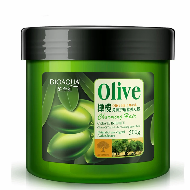 Olive Hair Mask 500ml Hair Treatment Nutrition Hair Care Collagen Soft Conditioner Moisturizing Deep Repair Hair Split Ends Dry