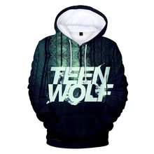 Горячая ТВ серии прочный Чехол TEEN WOLF 3D толстовки для мужчин