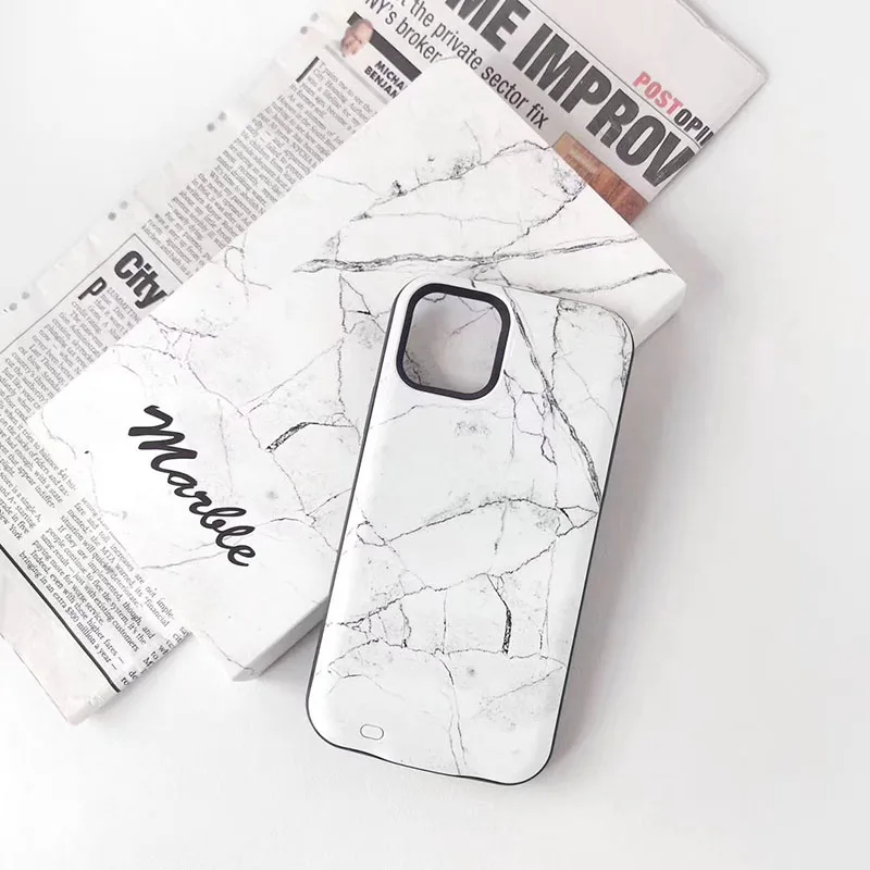 Чехол power для iphone 11pro 11 pro max 6000 мАч зарядное устройство зарядка белый розовый