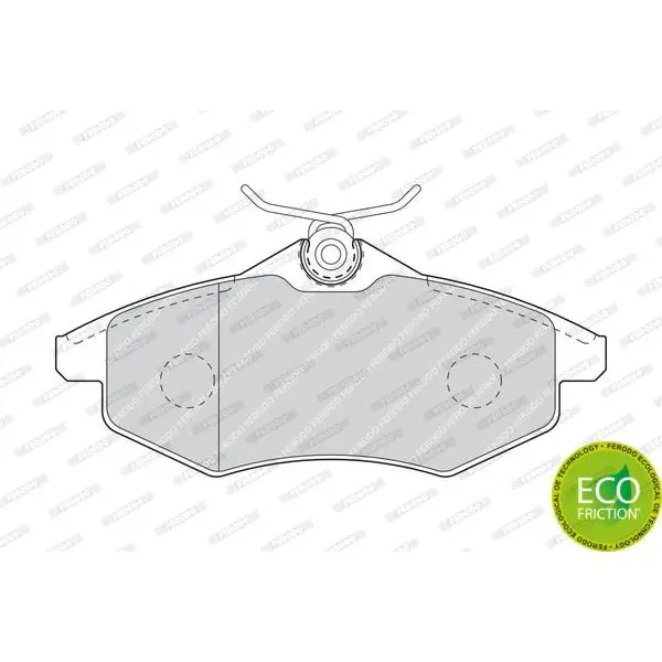 Колодки дисковые п.\ Citroen C2/C3 1.1i/1.4i/1.4HDi 02 FERODO FD