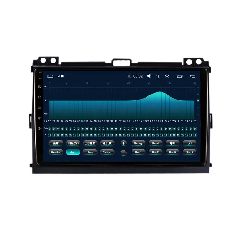 Perfect 9" 2.5D IPS Android 9.1 Car DVD Multimedia Player GPS For Toyota Prado 120 Land Cruiser 2004-2009 radio DSP Estereo navigation 16