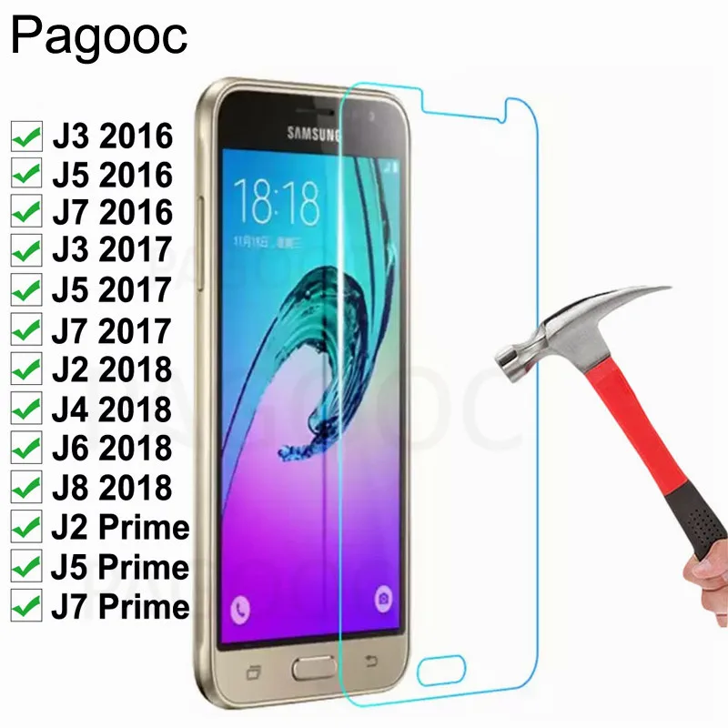 

Tempered Glass On for samsung galaxy J2 J4 J6 J8 2018 J3 J5 J7 2016 2017 J2 J5 J7 Prime Screen Protector Glass Film Protective