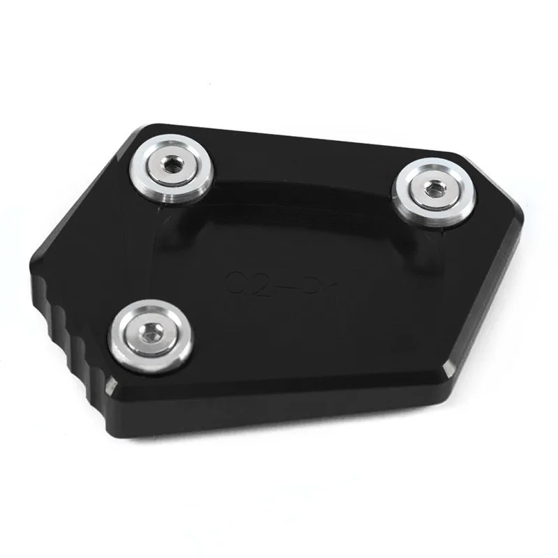 Black CNC мотоцикл боковая подставка расширение Pad расширение подставки пластина для Honda NC700S/X CBR600RR CBR650F CBR600F CBR500R CBR250R - Цвет: Black