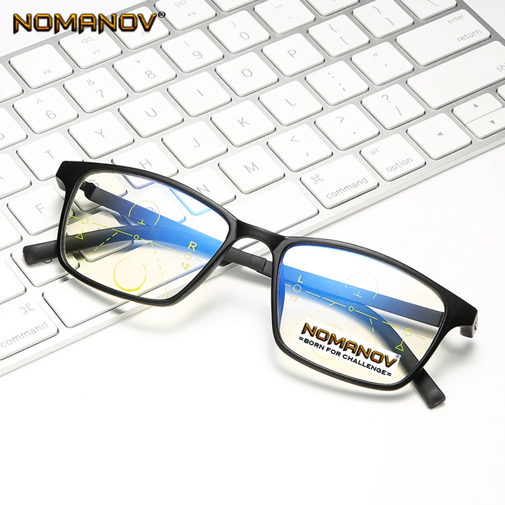 No Screws Tr90 Frame Anti-fatigue Lens Men Women Progressive Multifocus Reading Glasses Add 75 100 125 150 175 200 To 400 2