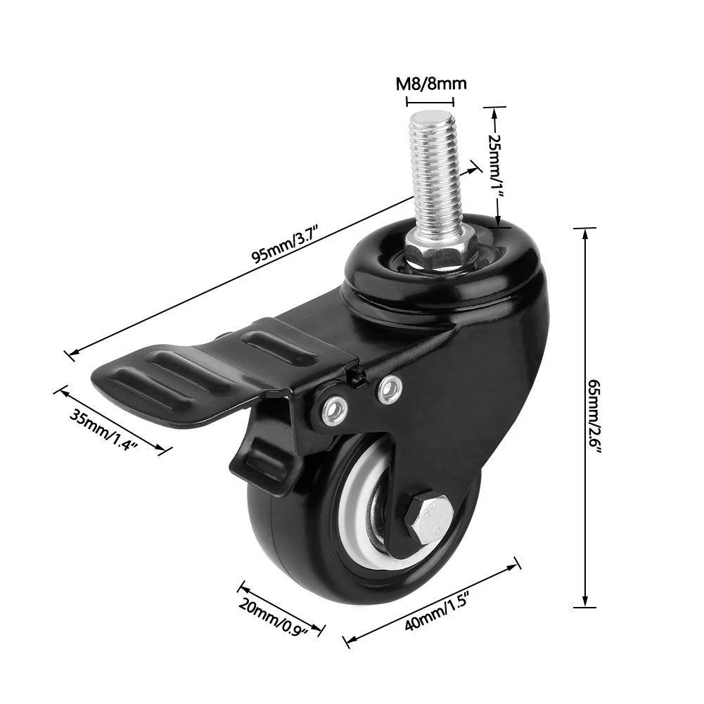 heavy duty rodas de rodizio giratorio haste 01
