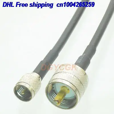 EMS/DHL 50 шт. мини* штекер UHF штекер для PL259 UHF вставной узел разъема RG58 джемпер pigtail 2" кабель 22j