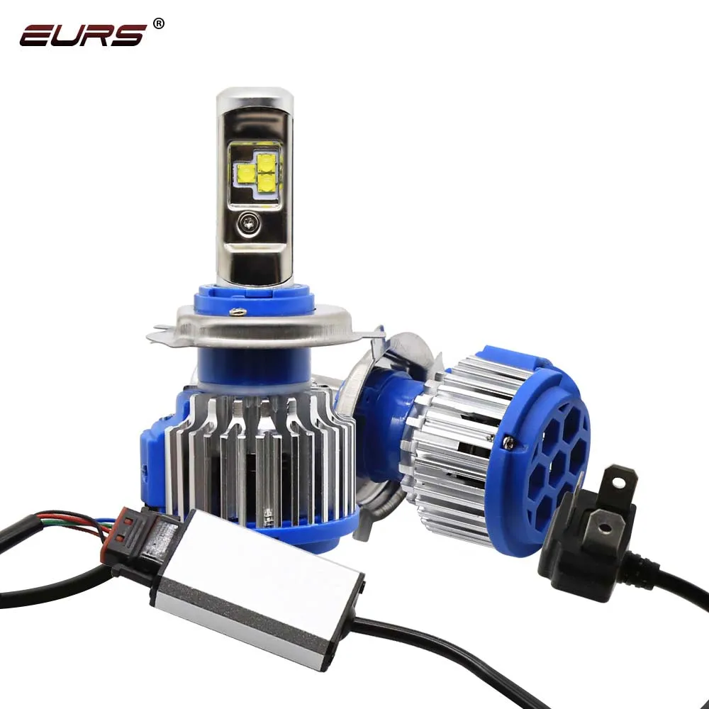 EURS T1 Led Car Headlight H1 H4 LED H7 H8 H9 H11 9005 HB3 9006 HB4 Auto Headlamp Running Light canbus lamp 12V 24V Car Styling