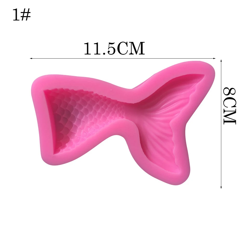 Силиконовая форма в виде хвоста русалки помадка кекс украшения торта выпечки