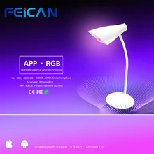 RGBW Wifi Smart LED Desk Lamp Dimmer Music Color Changing Timer Function by Android/IOS Smart Lamp APP Wifi LED Table Lamp