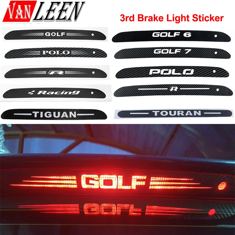 Автомобильные наклейки для тормозсветильник пы VW POLO 6R 6C Jetta MK6 MK5 Tiguan MK1 MK2 Touran GOLF 6 7
