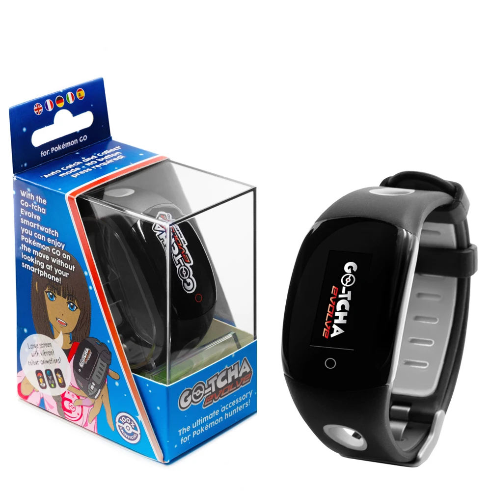 Datel Go Tcha Evolve for Pokemon Plus автоматический браслет с Bluetooth светодиодный сенсорный для