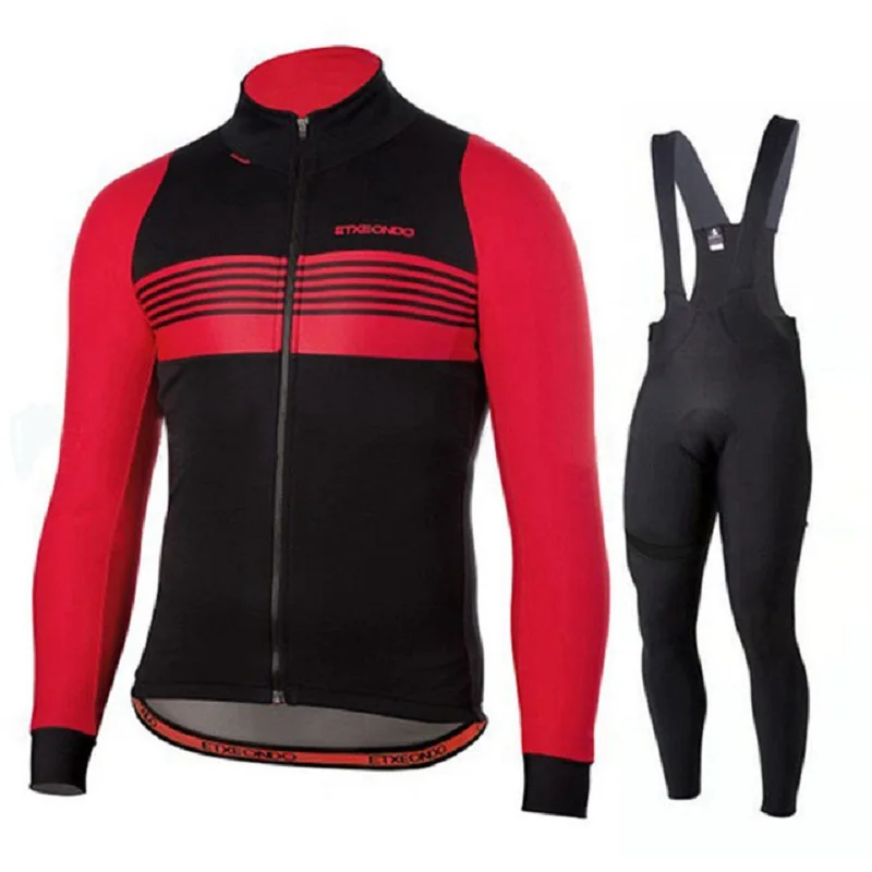 Мужская одежда для велоспорта Etxeondo, комплект из Джерси с длинным рукавом, одежда для горного велосипеда, одежда для велоспорта, одежда для велоспорта, 16D гелевый комбинезон - Color: Set 21