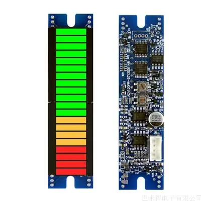 20 сегментный светодиодный световая Колонка дисплей модуль красный DC5V блок питания 0-5V вход - Цвет: Three Colors