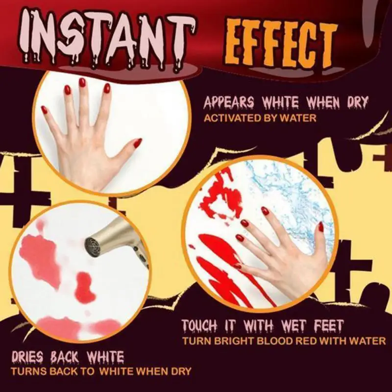 Halloween Bloody Floor Mat Changing Carpet Bleeding Footprints Shower For Bathroom Non-slip Rug 70cm X 40cm | Дом и сад