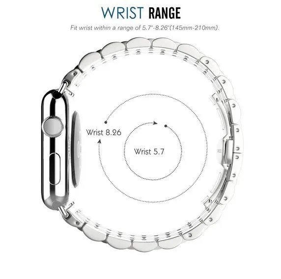Ремешок мужской из нержавеющей стали для Apple Watch 5 4 3 2 1 металлическая цепочка