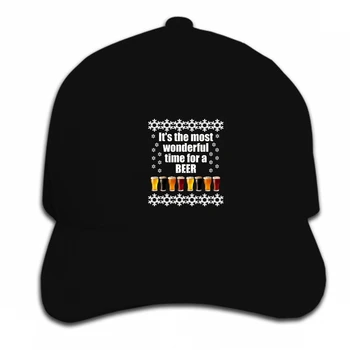 

Print Custom Baseball Cap Hip Hop Ugly Christmas It's Most Wonderful Time for A Beer Men's Hat Peaked cap