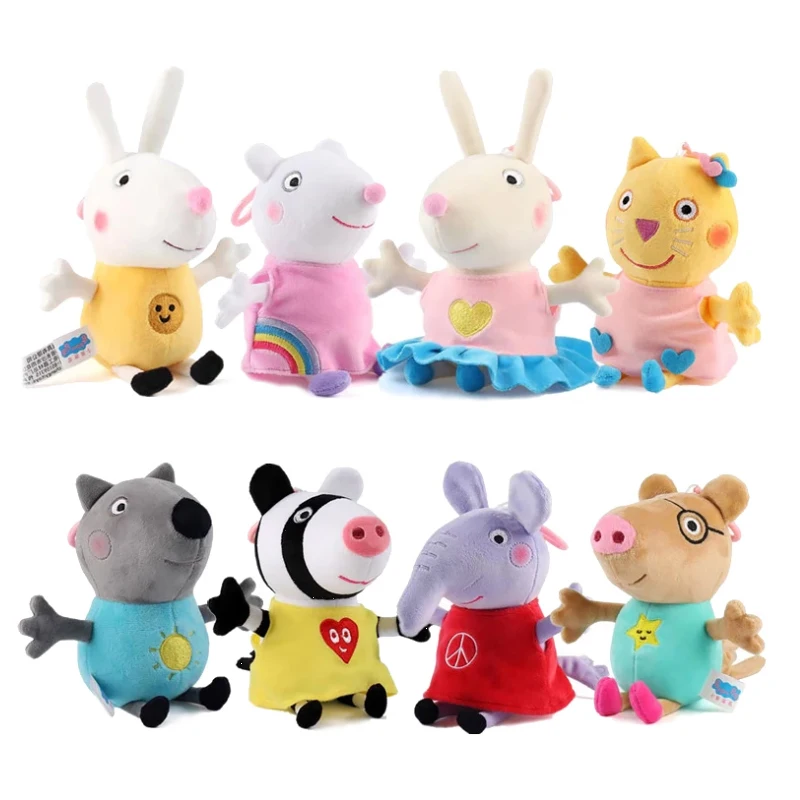 Плюшевая кукла Peppa фигурки свиньи Peggy George Семейная Игрушка для девочки аниме