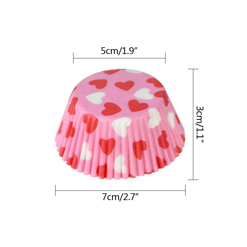 100pcs/set Muffin Liners Cupcake Paper Cups Cake Forms Baking Box Case Cake Mold Decorating Tool Wedding Birthday Party Supplies