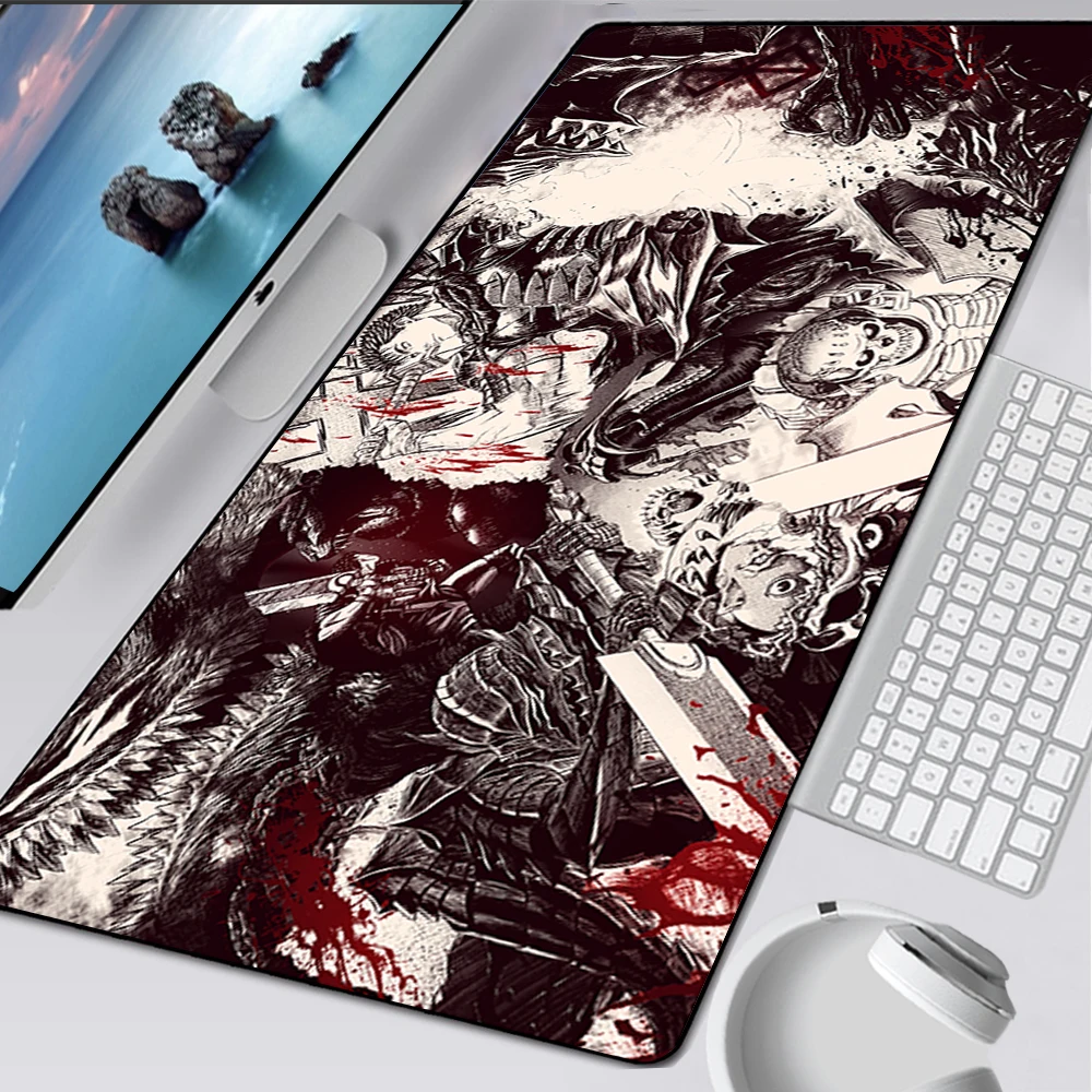 

Large Gaming Mouse Pad Computer Mousepad PC Gamer Mouse Mat Laptop Mausepad Anime Berserk Mouse Carpet Keyboard Mat Desk Pad