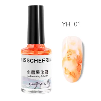 

Newly Marble Pattern Gradient Color Nail Polish Ink Smudge Lacquer Nail Art Decoration CLA88