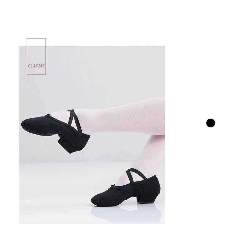 Профессиональная женская парусиновая балетная танцевальная обувь Танцевальная балетная обувь для учительницы