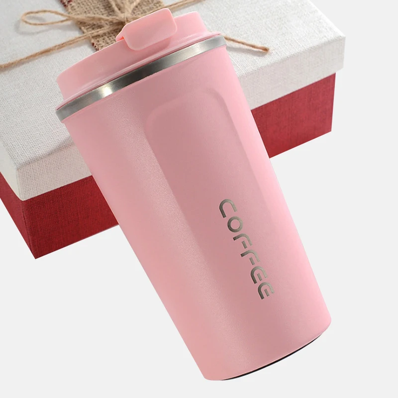 380/510ML Thermo Cup For Gifts Thermos Flask Termo Cafe Double Stainless  Steel Thermos Water Bottle Coffee Mug Thickened Travel